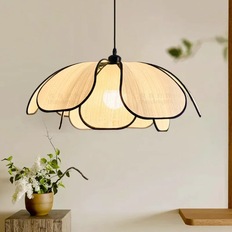 Afralia™ Nordic LED Pendant Chandelier Flower Lamp for Modern Wabi Sabi Decor