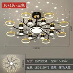 Nordic Starry Sky Dimmable LED Ceiling Chandelier for Home Decor Lighting