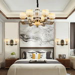 Luxury Zinc Alloy Jade Chandelier for Living Room, Villa, and Restaurant