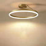 Scandinavia Ring Ceiling Chandelier Dimmable Pendant Light for Living Room