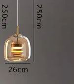 Glass Pendant Lights for Bedroom Living Dinning Room Style Fixtures