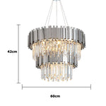 Crystal LED Chandelier Suspension Lighting for Foyer