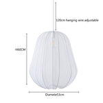 Nordic Fabric Chandelier Pendant Lights for Living Room Bedroom Stair Decor