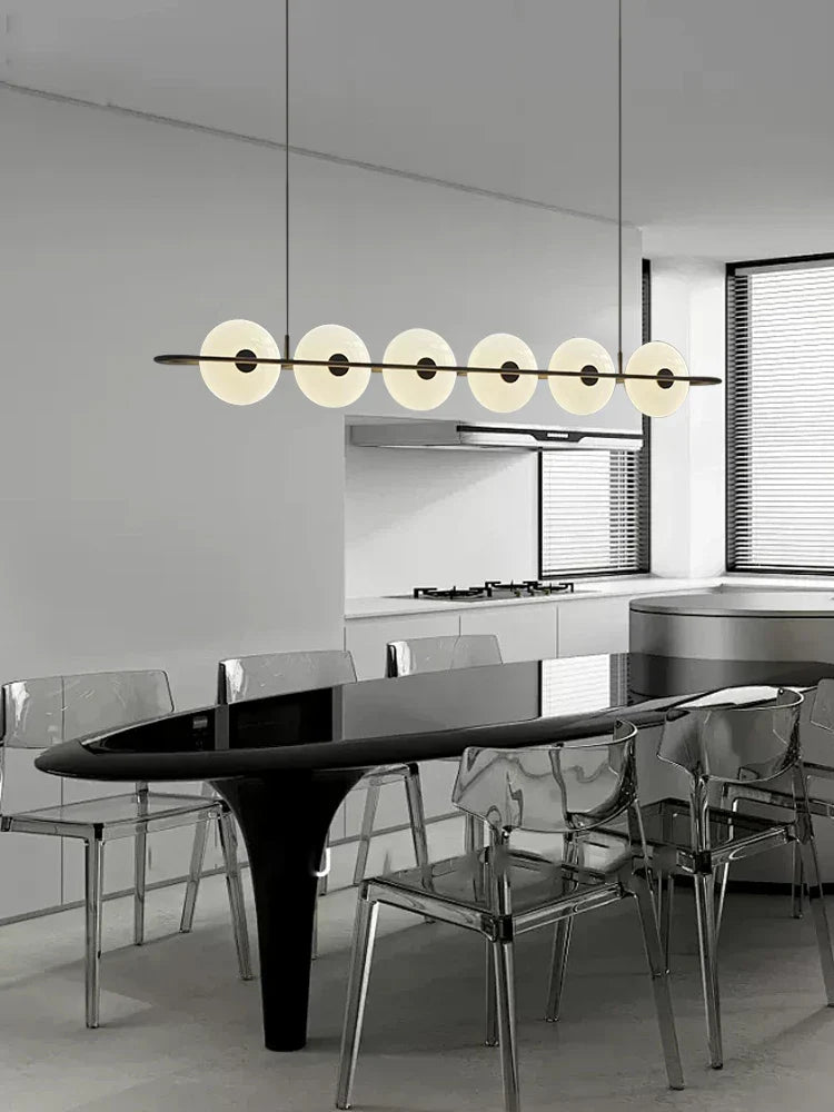 Luxury Aluminum Glass Pendant Light 2025 for Dining Room & Bar Decor.