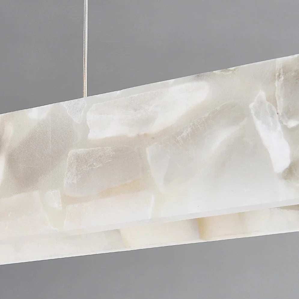 60" Natural Marble Dining Room Light Fixture