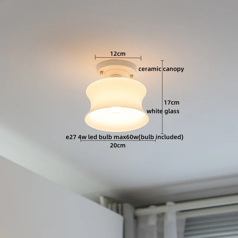 Ceramic LED Ceiling Light for Modern Home Decor & Lighting