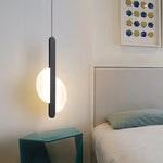 Nordic Luxury Black Bedroom Pendant Lamp Bedside Decoration Light