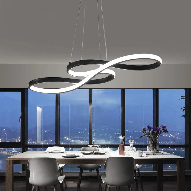 Round Pendant Ceiling Chandelier for Dining and Living Room