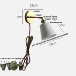 Ceramic LED Wall Lights with Pull Chain Switch for Bathroom Mirror