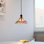 Butterfly Pink LED Pendant Lamp Walnut Wood Glass Nordic Modern Home Decor
