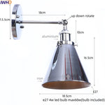 Afralia™ Iron LED Wall Lamp Vintage Style Wandlamp Industrial Luminaire