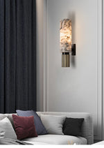 Copper Alabaster Wall Lamp: Post-Modern High-End Bedroom Lighting