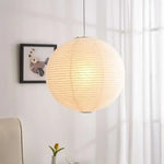 Akari Rice Paper Pendant Lights - Handwoven LED Hanging Lamp for Home Décor