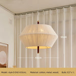 Wabi Sabi Cotton Thread Pendant Chandelier LED Ceiling Light