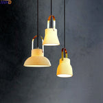 White Ceramic LED Pendant Light for Living Room Kitchen Bedroom
