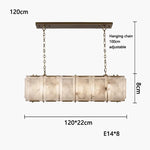 Marble Collection LED Ceiling Chandelier for Dining Room