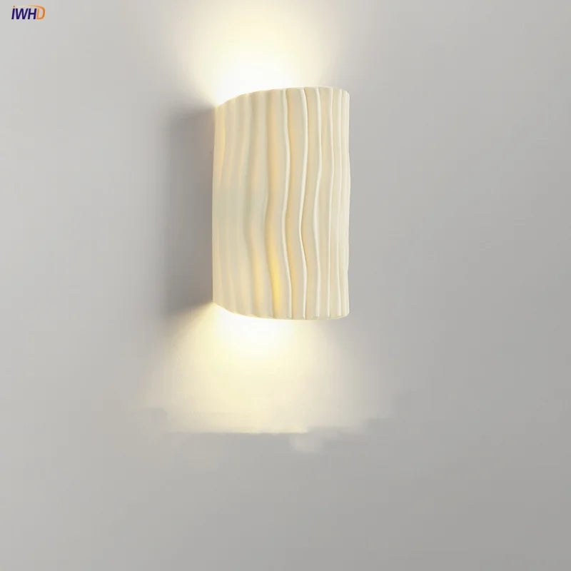 Double LED Wall Lamp Sconce Modern Resin Bathroom Mirror Light