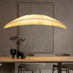 Wabi Sabi Fabric Pendant Light for Dining Room and Bar Decor