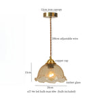 Afralia™ Cracked Glass LED Pendant Lights for Home Decor, Restaurant, Living Room, Kitchen