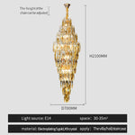 European Duplex Crystal Chandelier for Elegant Luxury Living