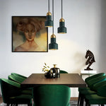 Emerald-Green LED Pendant Lamp for Dining Living Room Loft Bar Bedside