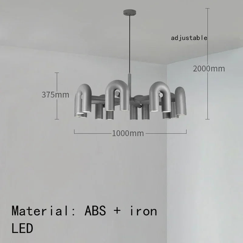 Nordic Chandelier: Adjustable Pendant Lights, Ceiling Hanging Lamp