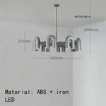 Nordic Chandelier: Adjustable Pendant Lights, Ceiling Hanging Lamp