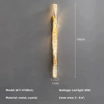 Luxury Crystal Wall Scones LED Wall Lamp Gold Metal Indoor Light Fixtures