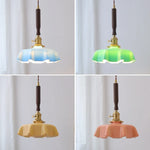 Blue Glass LED Pendant Lamp for Dining Living Room Bedroom