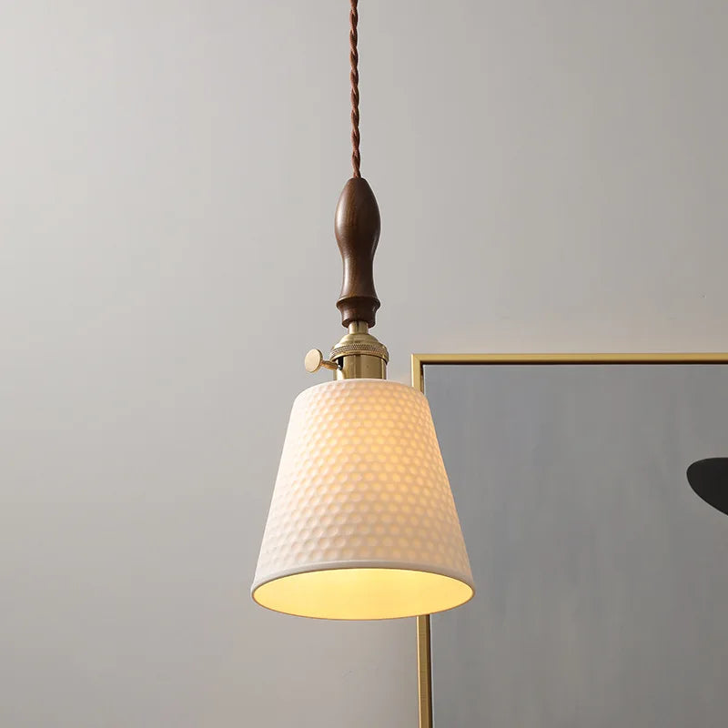 Ceramic LED Pendant Light Nordic Modern Hanging Lamp for Home Decor