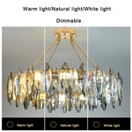 Crystal Chandelier Light: Modern LED Pendant Lamp for Bedroom & Living Room.