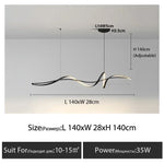 Aluminum Pendant Light Chandelier for Kitchen Dining Room Decoration