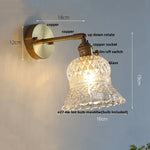 Brass E27 LED Wall Sconce Pull Chain Switch Stair Light Fixtures