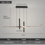 Modern LED Dining Room Chandelier for Minimalist Dining Tables and Bars