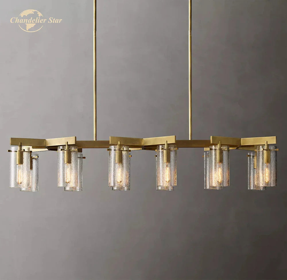 Charleroi LED Glass Chandelier for Dining Living Bedroom Decoration