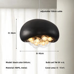 Nordic G9 LED Pendant Lights with HDPS Glass Shades for Dining Room