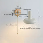 Afralia™ Cream Iron Art LED Wall Lamp for Bedroom Living Room Decor