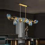 Blue Queen Crystal Glass Chandelier for Staircase Lighting