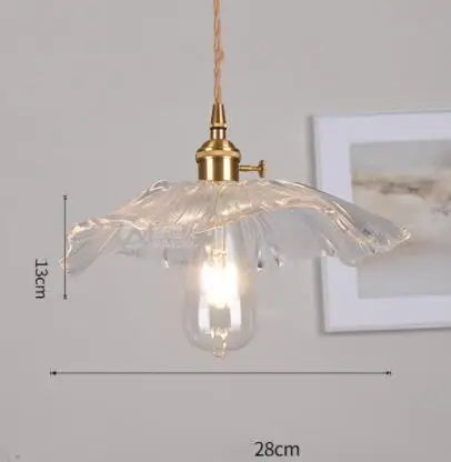 Blue Glass Pendant Lights for Bedroom Dinning Living Room