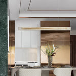 Minimalist LED Chandelier: Dimmable Pendant Lighting for Dining Table