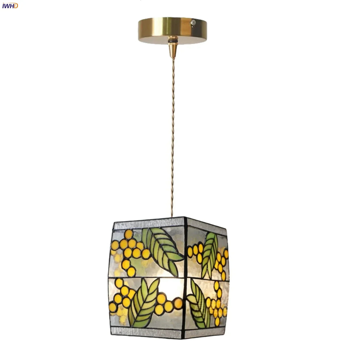 Vintage Loft Glass Pendant Light with Adjustable Hanging Lamp