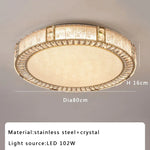 Crystal Glass Luxury Ceiling Chandelier - Gold LED Home Decor