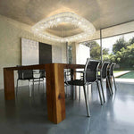 Clear Crystal Art Deco Chandelier for Indoor Lighting in Dinning Rooms, Hotels & Restaurants