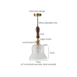 Green Glass LED Pendant Lights - Nordic Minimalist Style for Bedroom, Living Room