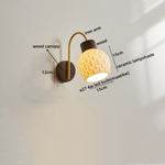 Ceramic Wood LED Wall Lights Modern Bedside Lamp for Home Decor