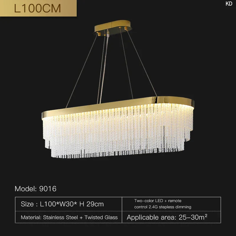 Crystal Pendant Light - Luxury Nordic Lamp for Home and Restaurant