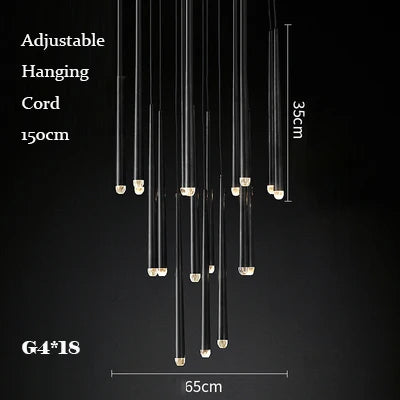 Retro Copper Gold Chandelier Pendant Light for Living Room Dining Bar