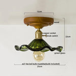 Colorful Glass LED Ceiling Lamp Modern Style Light Fixture