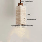 Travertine LED Pendant Lamp for Bar Bedroom Living Room Décor