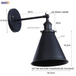 Afralia™ Iron LED Wall Lamp Vintage Style Wandlamp Industrial Luminaire